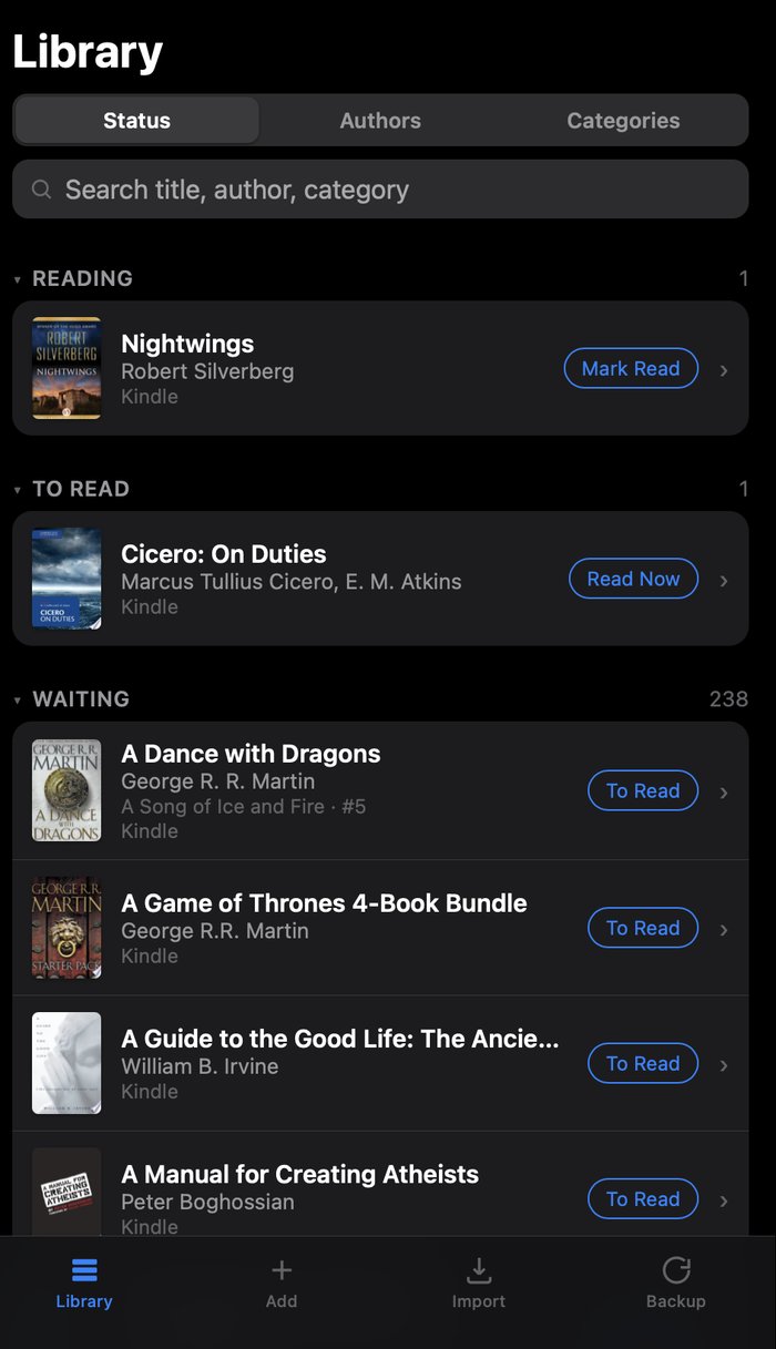MyBooks reading tracker